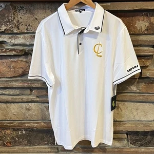Polo LIV Golf Cleeks Golf Team Blanco con Logo Dorado - Imagen 1 de 11