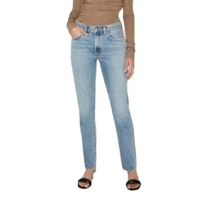 NWT Goldsign High Rise Straight Leg Medium Wash Jeans 26 - Picture 1 of 9