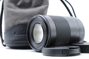 Near Mint Canon EF-M 55-200mm f/4.5-6.3 IS STM Camera Lens Black w/ Pouch - Picture 1 of 24
