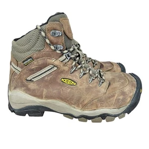 Keen Canby Work Boots womens 7 M Brown Leather Waterproof Aluminum Toe - Picture 1 of 15