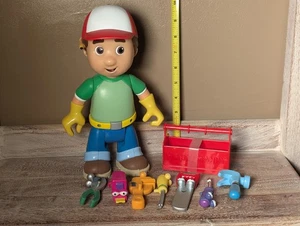 Vntg 2007 Disney Handy Manny Let's Get To Work 10" Action Figure & Toolbox WORKS - Picture 1 of 10