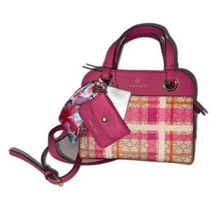 Nanette Leopore Vegan Leather Hollie Grommet Satchet with Gift - Picture 1 of 7