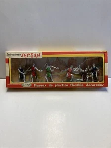 Vintage Jecsan Set #537: Crusaders (6pc. Plastic Toy Soldier Set) - Picture 1 of 5