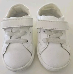 Country Road Leather Kids White Strap Sneaker Shoes Size 23 - Picture 1 of 8