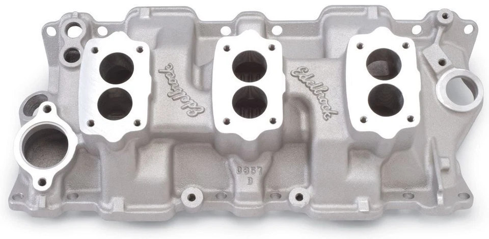 Colector de admisión Edelbrock Three Deuce para Chevy SBC 262-400 Foto 1 de 1