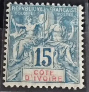 Cote D'ivoire Colonie Française Timbre N° 6 / Neuf* / 1892-99 - Imagen 1 de 1
