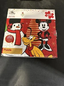 Mickey Mouse 500 Piece Puzzle Deluxe Puzzle w/ Soft-Touch Velvet new open box - Picture 1 of 6