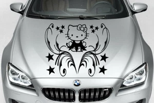 HELLO KITTY TRIBAL CUSTOM PERSONALIZE VINYL DECAL CAR TRUCK HOOD SIDE - Picture 1 of 8