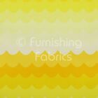 Fire Treated Printed Velvet Geometric Yellow Waves Upholstery Fabric