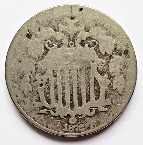 First US Nickel - 1872 Shield Nickel - US Type Coin - Over 100 Years Old! Cover