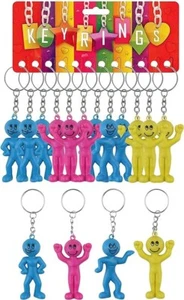 Llavero Smiley Man x 12 bolsas de fiesta favores bolsas de botín de relleno - Imagen 1 de 1