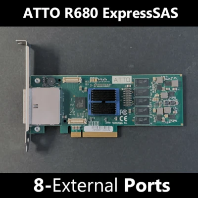 Adaptador RAID SAS/SATA externo de 8 puertos ATTO ExpressSAS R680 6 Gb/s Foto 1 de 2