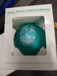 Howe House Glass Limited Edition Chippewa Square Savannah Georgia Vtg Ornament - Picture 1 of 6