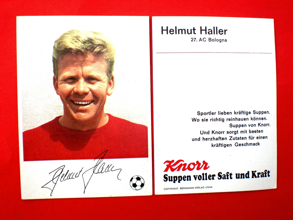 ⚽ Fußball WM 1966 Helmut HALLER  Sammelbild KNORR Bermann Verlag - Bild 1 von 1