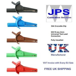 Croc Clips for Fluke Megger Metrel Kewtech Dilog Seaward 4mm Test Leads  - Picture 1 of 17