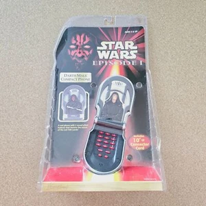 Vintage Star Wars Episode I Darth Maul Compact Phone Tiger Electronics Sealed - Picture 1 of 12