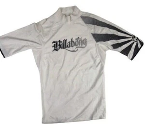 Billabong White Rashie Swimwear Top Size Small - Picture 1 of 7