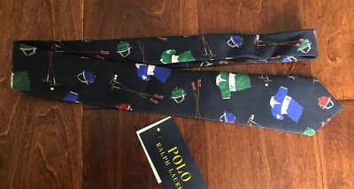 NWT POLO RALPH LAUREN YALE CLUB BOYS(8-20) SILK TIE, HAND MADE IN ITALY - Image 1 of 3