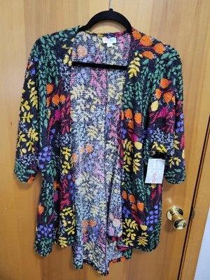 LulaRoe Multicolor Lindsey Cardigan, Size S, NEW  - Image 1 of 3
