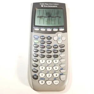 Texas Instruments TI-84 Plus Silver Edition Graphing Calculator Tested, No Cover - Picture 1 of 4