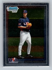 2010 Bowman Chrome Drew Pomeranz FIRST BOWMAN #USA-BC16 - San Diego Padres