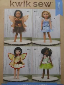 Ropa para muñecas de hadas de 14" Kwik coser 4280 patrón de costura* - Imagen 1 de 2
