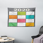 Calendar 2020 Wide Tapestry Modern Colorful Year