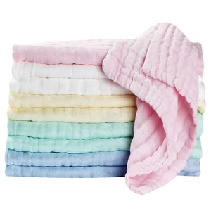 Soft Newborn Essentials - Muslin Washcloths & Towels for Sensitive Skin - 10 Pac - Picture 1 of 12