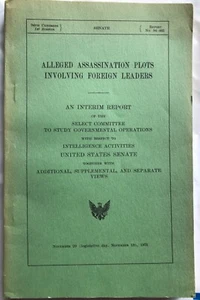 PLOTTI PRESUNTI ASSASSINI CHE COINVOLGONO LEADER STRANIERI 1975 RAPPORTO SENATO Libro - Foto 1 di 5