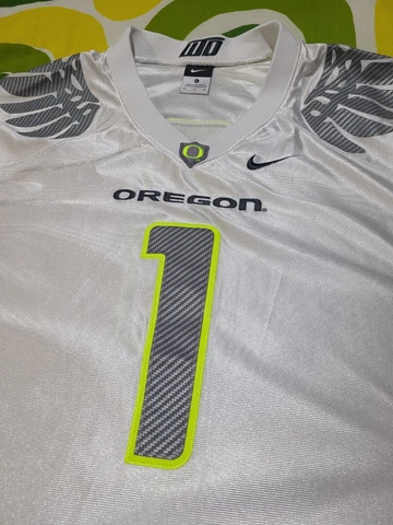 Oregon Ducks Nike Football Jersey 2011 White WTD Size XL Cover