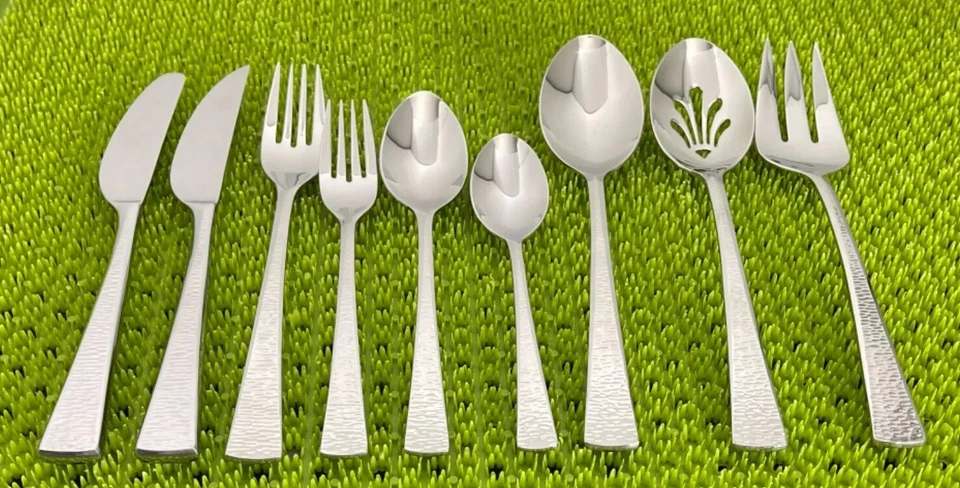 Gorham BISCAYNE Stainless 18/10 Glossy Hammered NEW Flatware SMART CHOICE E64N - Image 1 of 1