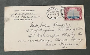 1930 C11 WEST NEW YORK NJ - SS SAUGERTIES SHIP ! MISSISSIPPI SHIPPING CO LA L@@K - Picture 1 of 2