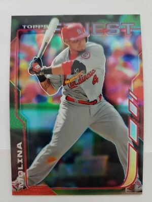 YADIER MOLINA 2014 TOPPS FINEST REFRACTOR CARD# 66 - Image 1 of 3