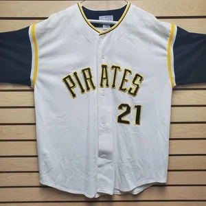 Maglia Vintage Roberto Clemente Starter MLB Uomo XL PITTSBURG PIRATES - Foto 1 di 9