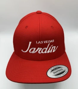 Las Vegas Jardin Hat Cap Snapback Red Premium Cannabis Dispensary One Size NEW - Picture 1 of 7