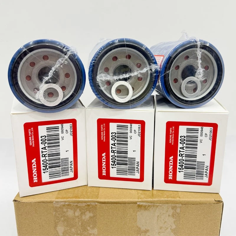 6x Filtros de aceite originales Honda Y juntas HECHOS EN JAPÓN 15400-RTA-003 JDM NUEVO Foto 1 de 3