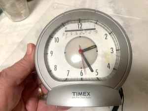 TIMEX T317S AM FM Radio Analog Style Alarm Clock with Dimmer Working Electrical - Picture 1 of 10