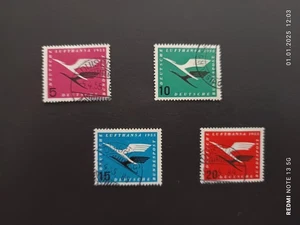 BUNDESREPUBLIK gestempelt,Michel Nr.205-208 komplett (Lufthansa) - Bild 1 von 1
