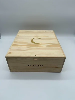 Colgin IX Estate 2014 vino tinto Napa Valley caja de vino vacía 3 botellas Foto 1 de 4