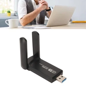 1800Mbps Dual Band WiFi Adapter With Dual 3dbi Antennas 2.4G 5G USB3.0 Plug SAL - Photo 1/22