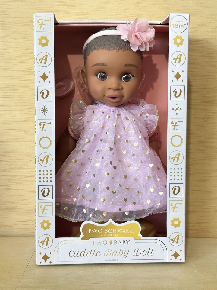 Fao Schwarz 14" Cuddle Baby Doll