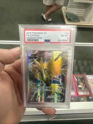 ZAPDOS - PSA NM 8 - 2016 POKEMON XY GENERATIONS #29 - Image 1 of 2