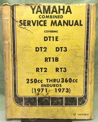 Original Yamaha LIT-11613-08-01 manual de servicio combinado 1971-1973 Foto 1 de 4