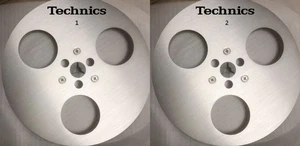 One Pair standard metal aluminum 7 ''Silver Tape reel for Teac Technics recorder - Picture 1 of 1