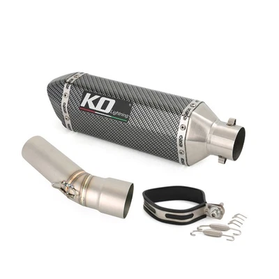 Silenciador de 51 mm tubo de escape de enlace medio deslizable para BMW F650GS F700GS F800GS F800R Foto 1 de 4