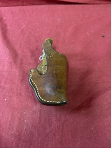 Bianchi 18A Tan Brown Leather Clip-on Holster Right Hand RH - Picture 1 of 9