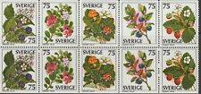 Sweden 1977 Booklet Pane #1219a (2 copies of set of 5) Wild Berries - MNH
