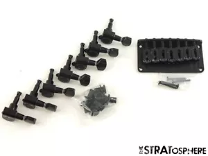Ibanez RGA42FM BRIDGE & TUNERS Hardware Set Black - Picture 1 of 2