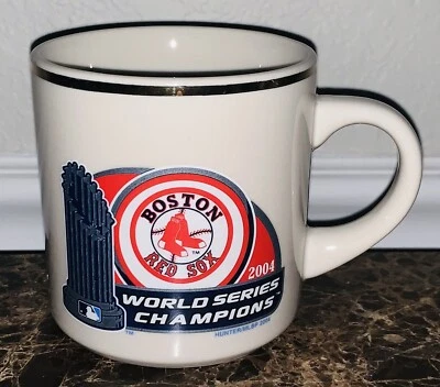 Taza de café Boston Red Sox 2004 MLB World Series Champions 12 oz borde dorado NUEVO Foto 1 de 4