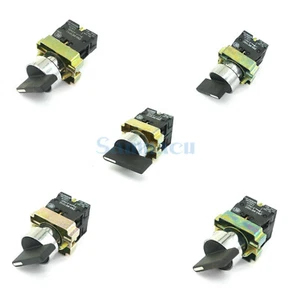 Interruttore di selezione leva estesa momentanea 22 mm N/C N/O 2/3 posizioni mantenuto - Foto 1 di 21